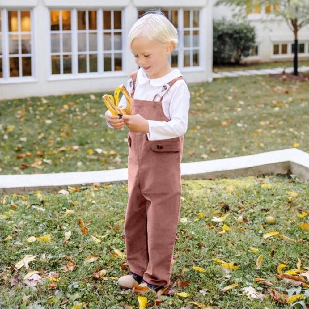 TBBC Ivy League Longall (Corduroy) brown windowpane plaid 18-24 months